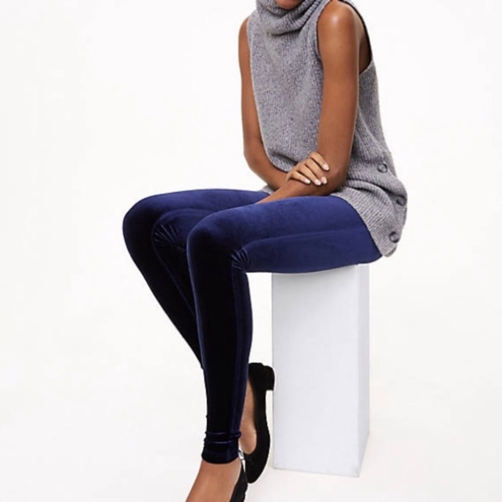 NWT Loft velvet leggings